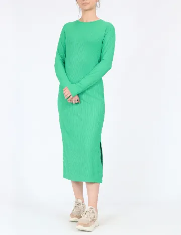 Rochie medie Pieces, verde