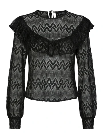 Bluza Pieces, negru