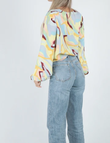 Bluza Pieces, mix culori