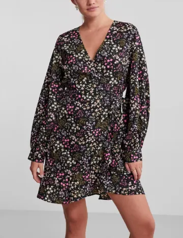 Rochie scurta Pieces, negru