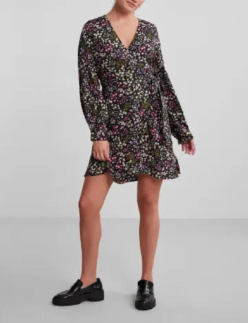 Rochie scurta Pieces, negru