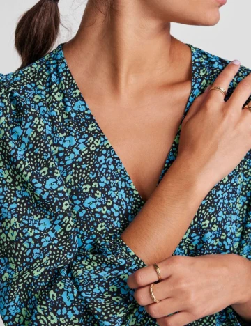 Rochie scurta Pieces, albastru
