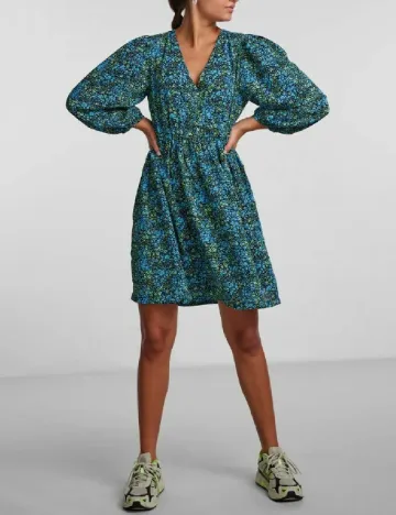 Rochie scurta Pieces, albastru
