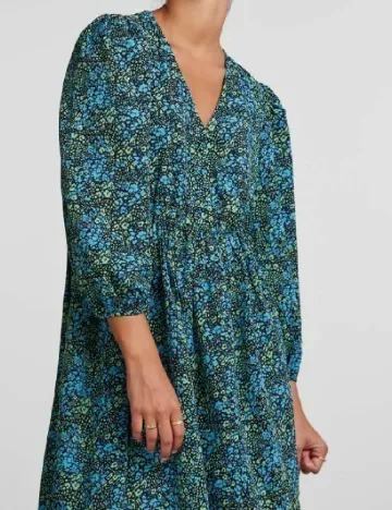 Rochie scurta Pieces, albastru
