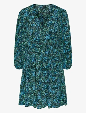 Rochie scurta Pieces, albastru