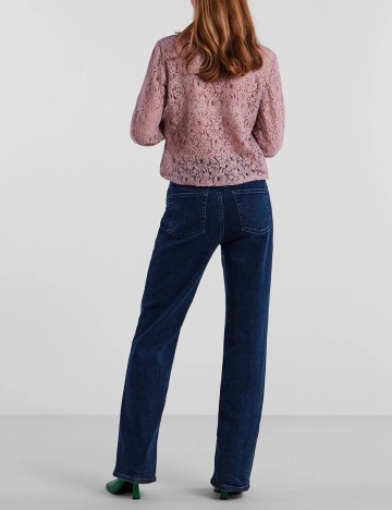 Bluza Pieces, roz pudra