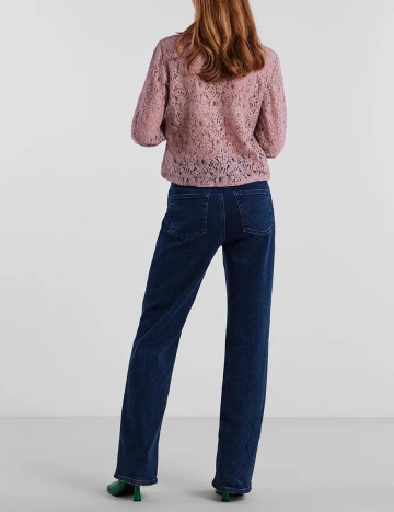 Bluza Pieces, roz pudra