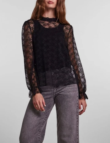 Bluza Pieces, negru