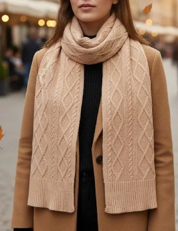 Fular Comma, crem Crem