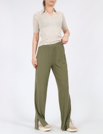 Pantaloni Pieces, verde