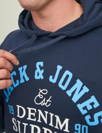 Hanorac Jack&Jones Plus Size Men, bleumarin