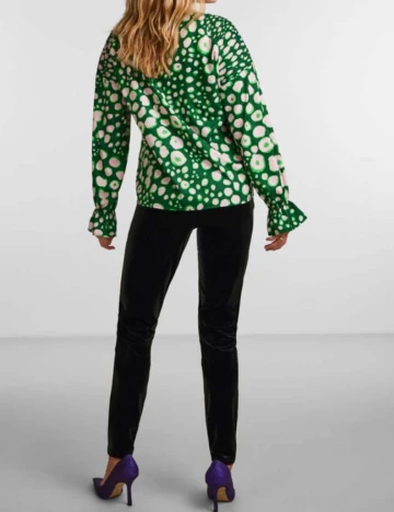 Bluza Pieces, verde Verde