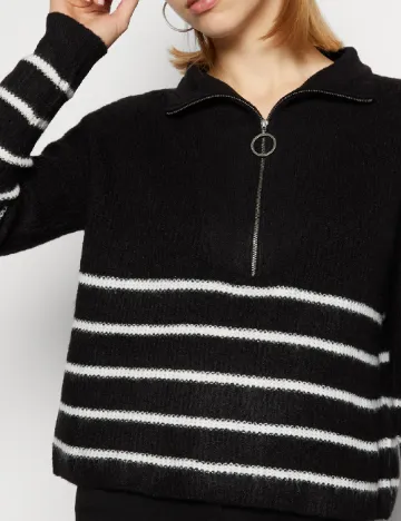 Pulover Noisy May Plus Size, negru
