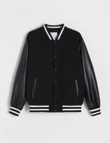 Geaca Reserved, negru Negru