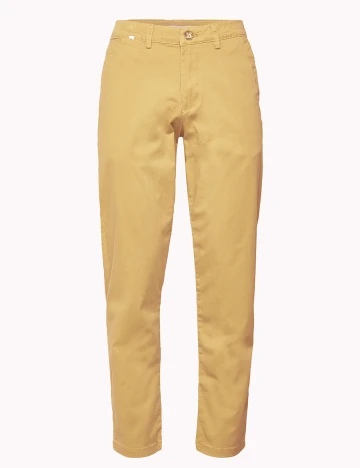 Pantaloni Selected, galben