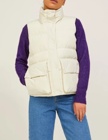Vesta Jack&Jones, ecru Alb