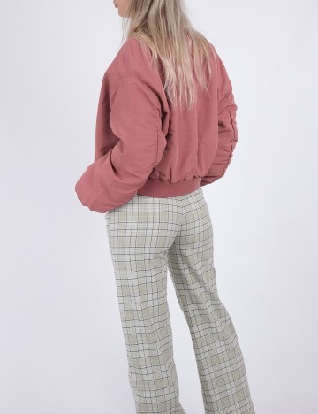 Jacheta Neon&Nylon, roz pudra inchis