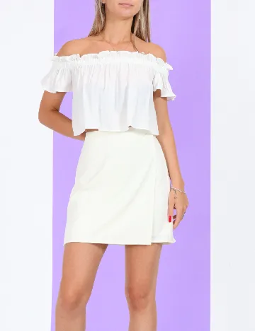 Fusta Vero Moda, ecru