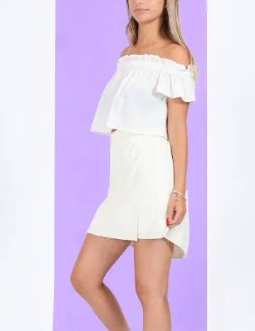 Fusta Vero Moda, ecru