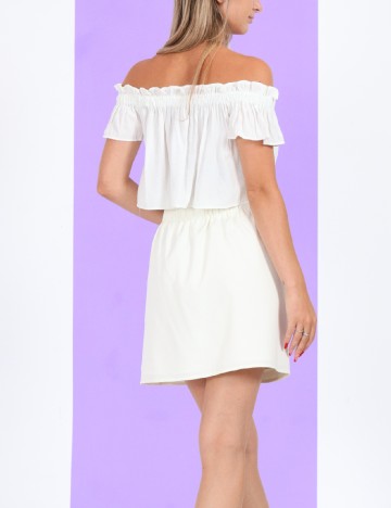 Fusta Vero Moda, ecru