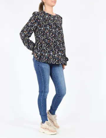 Camasa b.young, negru floral