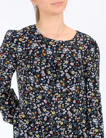 Camasa b.young, negru floral