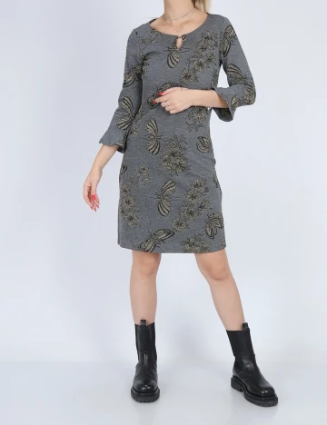 Rochie scurta Cream, gri