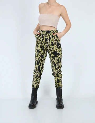 Pantaloni Ichi, verde