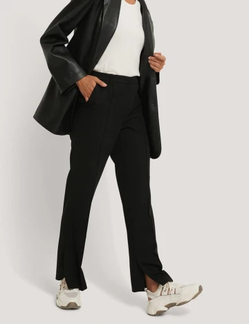 Pantaloni NA-KD, negru