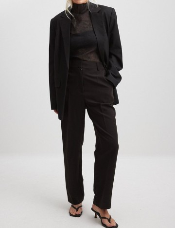 Pantaloni NA-KD, negru