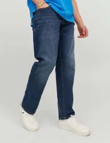 Blugi Jack&Jones Plus Size Men, bleumarin Albastru