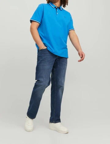 Blugi Jack&Jones Plus Size Men, bleumarin Albastru