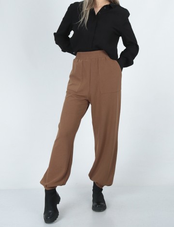 Pantaloni Q/S, maro