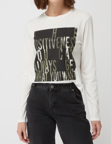 Bluza Q/S, alb, S