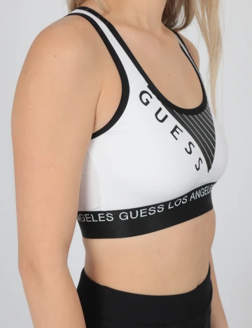 Bustiera sport Guess, alb