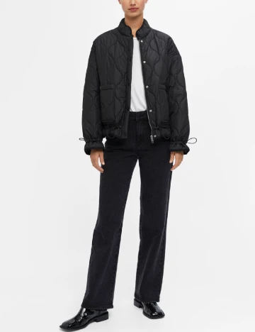 Geaca Oversize Object, negru