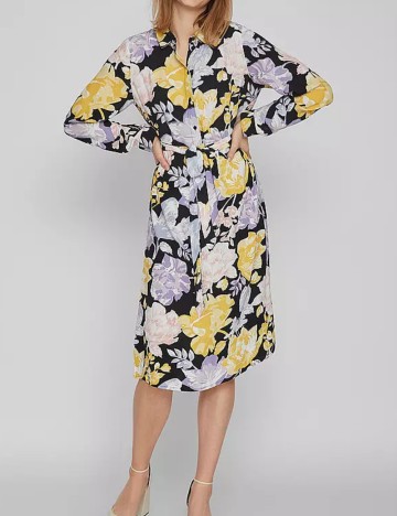 Rochie medie Vila, mix culori
