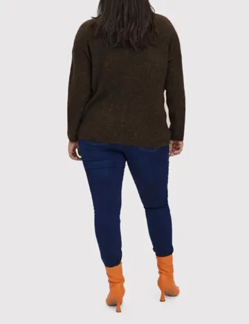 Bluza Vero Moda Curve, maro