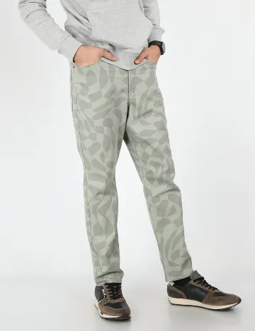 Pantaloni Jack&Jones, verde deschis