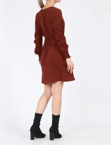 Rochie scurta Vero Moda, maro