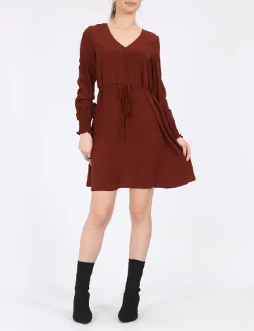 Rochie scurta Vero Moda, maro