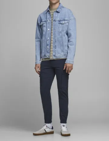 Pantaloni Jack&Jones, bleumarin