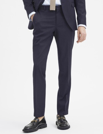 Pantaloni Selected, bleumarin inchis