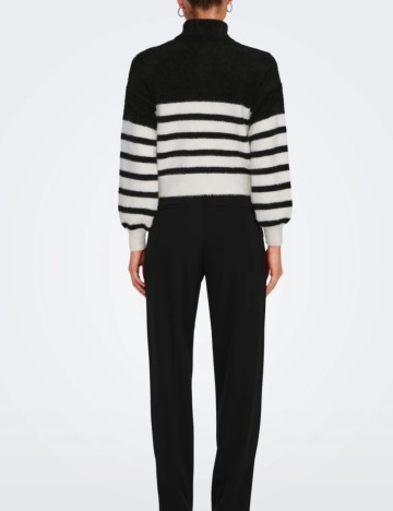 Pulover Only, alb/negru