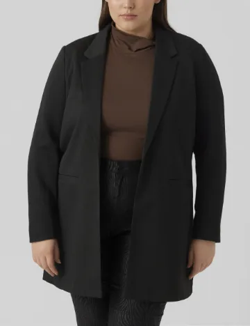 Blazer Vero Moda Curve, negru Negru