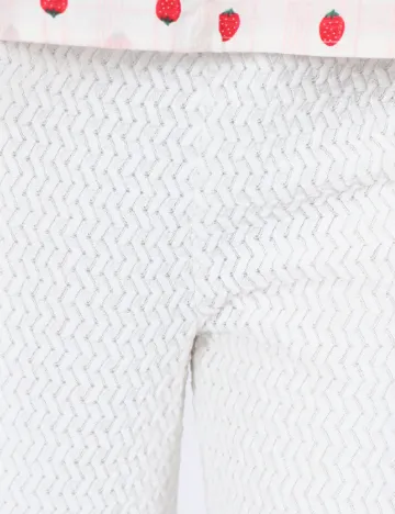 Pantaloni Pieces, alb