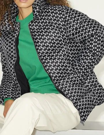 Geaca Jack&Jones, alb/negru