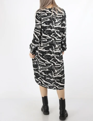 Rochie scurta b.young, alb/negru