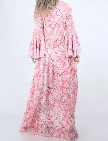 Rochie lunga Guess, roz Roz