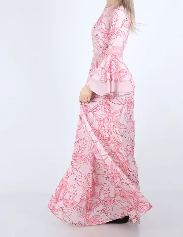 Rochie lunga Guess, roz Roz